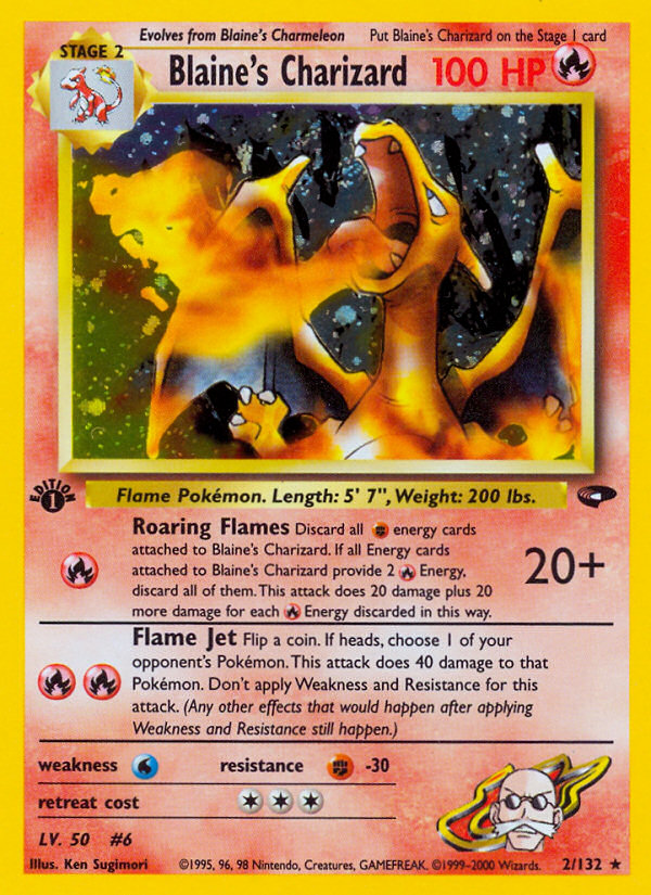 Blaine's Charizard (2/132) [Gym Challenge 1st Edition] | Mega City Incorporated