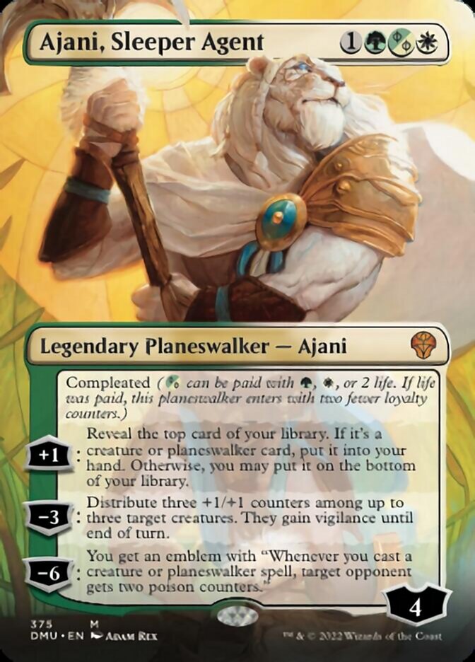 Ajani, Sleeper Agent (Borderless) (375) [Dominaria United] | Mega City Incorporated