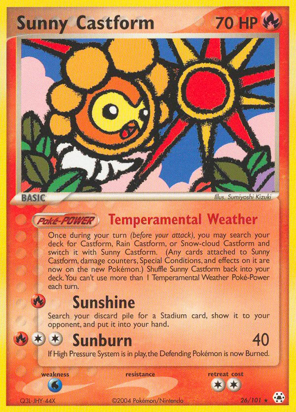 Sunny Castform (26/101) [EX: Hidden Legends] | Mega City Incorporated