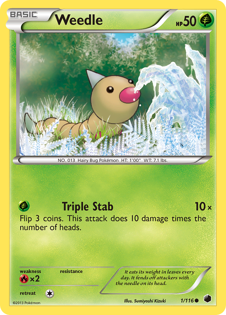 Weedle (1/116) [Black & White: Plasma Freeze] | Mega City Incorporated