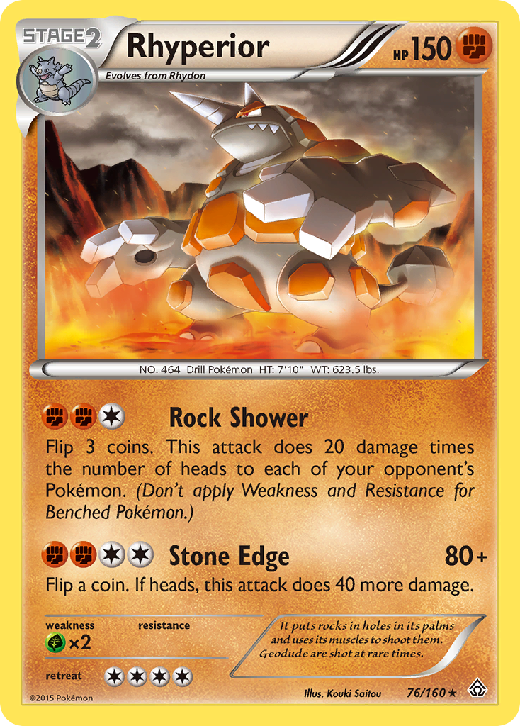 Rhyperior (76/160) [XY: Primal Clash] | Mega City Incorporated