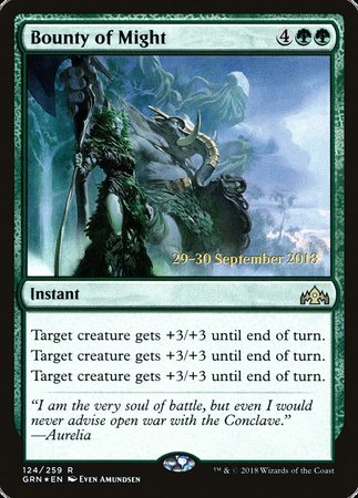 Bounty of Might [Guilds of Ravnica Promos] | Mega City Incorporated