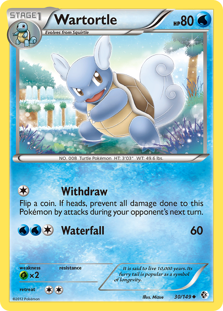 Wartortle (30/149) [Black & White: Boundaries Crossed] | Mega City Incorporated