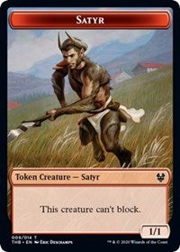 Satyr // Wall Double-sided Token [Theros Beyond Death Tokens] | Mega City Incorporated