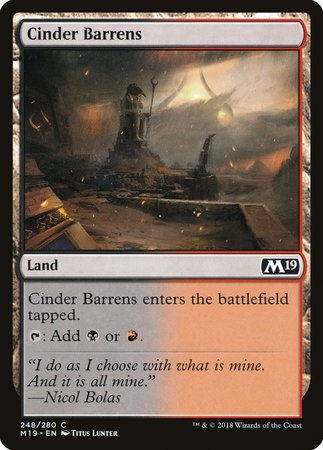 Cinder Barrens [Core Set 2019] | Mega City Incorporated