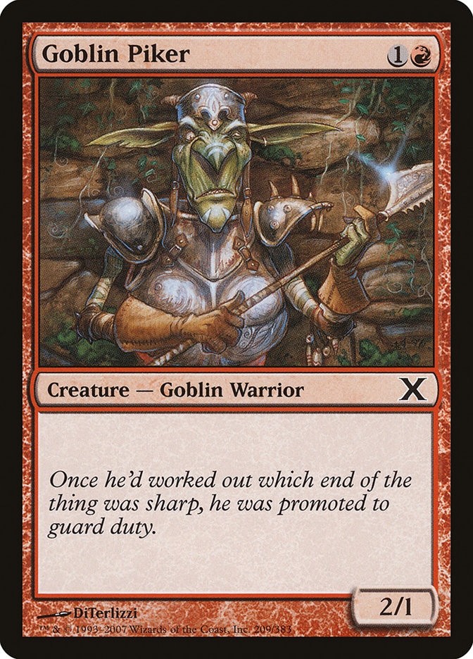 Goblin Piker [Tenth Edition] | Mega City Incorporated