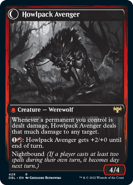 Ill-Tempered Loner // Howlpack Avenger [Innistrad: Double Feature] | Mega City Incorporated