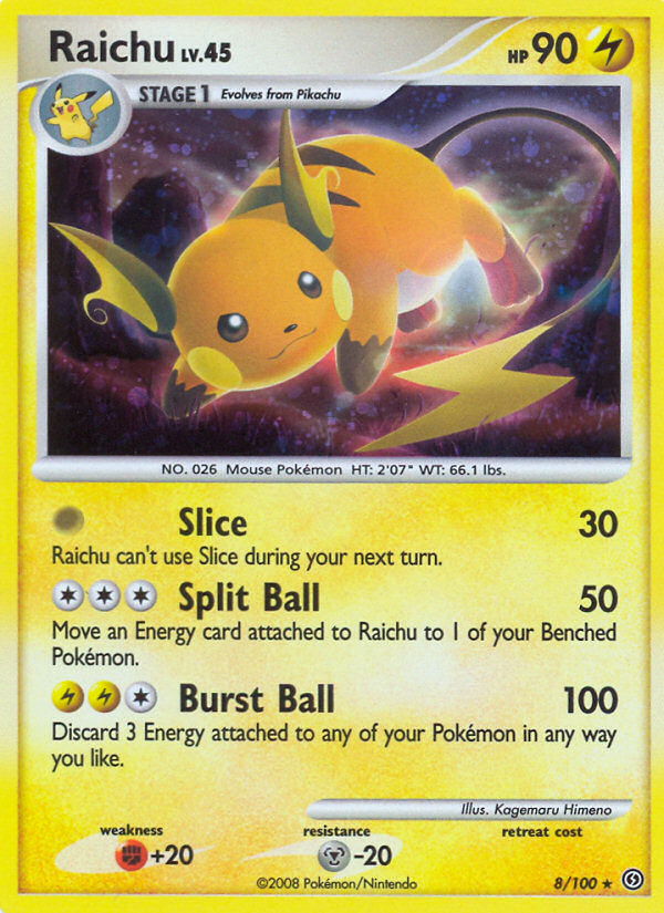 Raichu (8/100) [Diamond & Pearl: Stormfront] | Mega City Incorporated