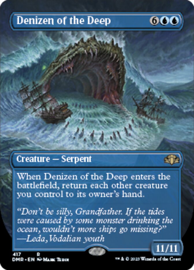 Denizen of the Deep (Borderless Alternate Art) [Dominaria Remastered] | Mega City Incorporated