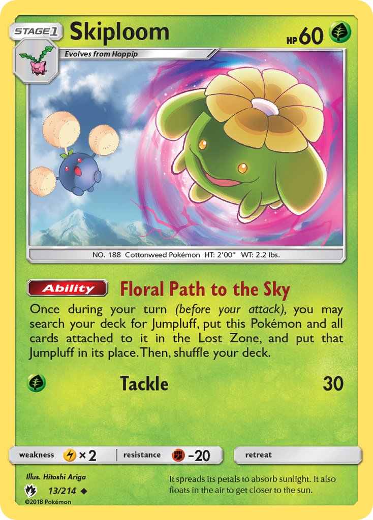 Skiploom (13/214) [Sun & Moon: Lost Thunder] | Mega City Incorporated