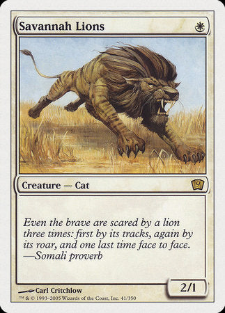 Savannah Lions [Ninth Edition] | Mega City Incorporated