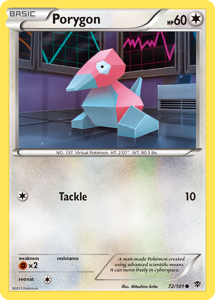 Porygon (72/101) [Black & White: Plasma Blast] | Mega City Incorporated