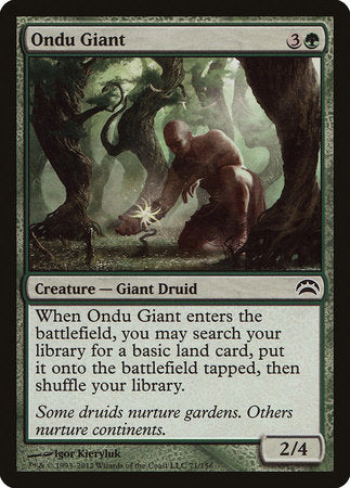 Ondu Giant [Planechase 2012] | Mega City Incorporated