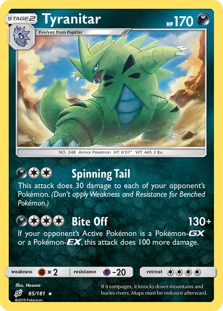 Tyranitar (85/181) [Sun & Moon: Team Up] | Mega City Incorporated