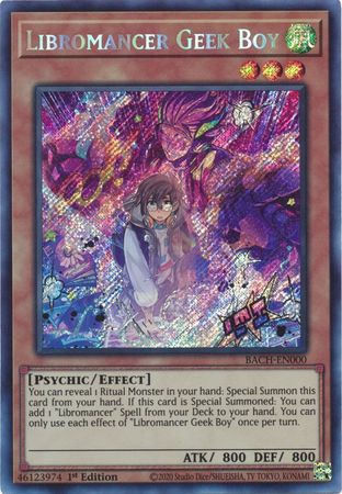 Libromancer Geek Boy [BACH-EN000] Secret Rare | Mega City Incorporated