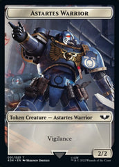 Astartes Warrior (001) // Clue Double-sided Token [Universes Beyond: Warhammer 40,000 Tokens] | Mega City Incorporated