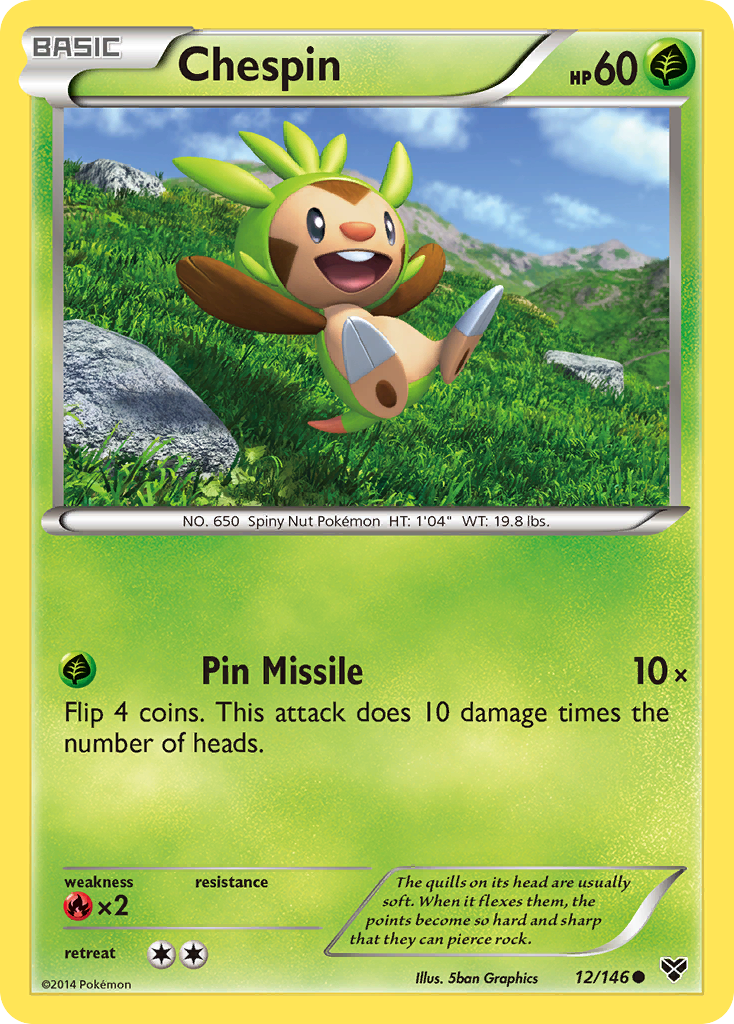 Chespin (12/146) [XY: Base Set] | Mega City Incorporated