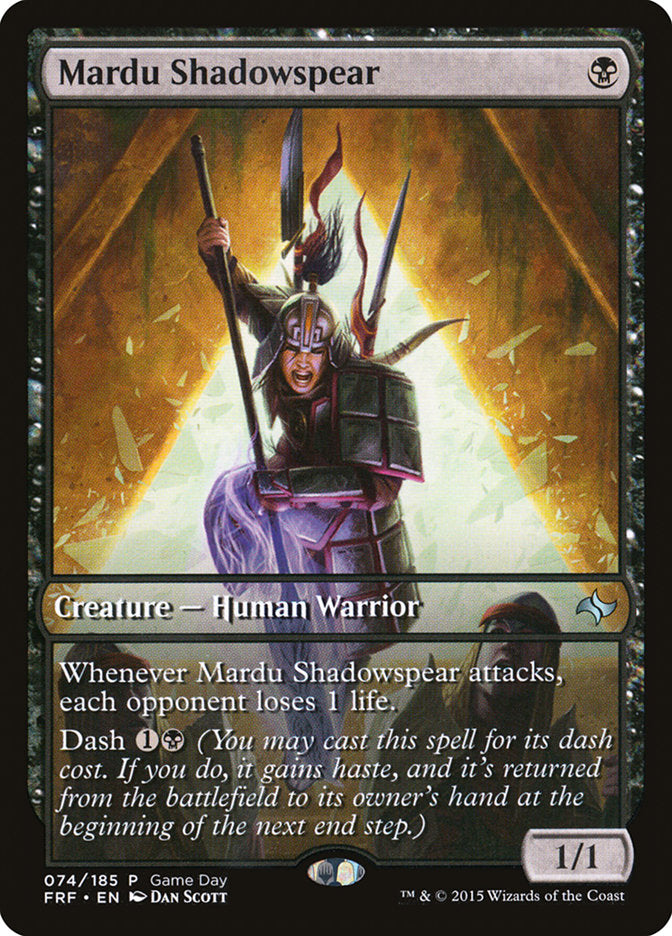 Mardu Shadowspear (Game Day) [Fate Reforged Promos] | Mega City Incorporated