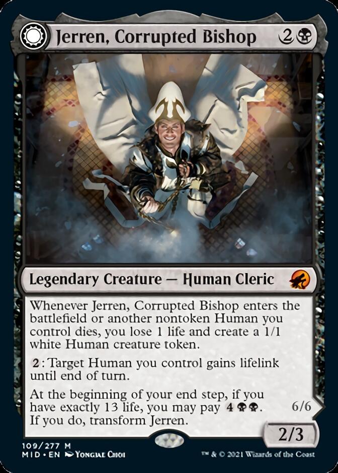 Jerren, Corrupted Bishop // Ormendahl, the Corrupted [Innistrad: Midnight Hunt] | Mega City Incorporated
