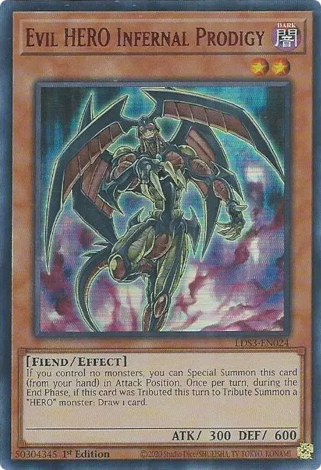 Evil HERO Infernal Prodigy (Red) [LDS3-EN024] Ultra Rare | Mega City Incorporated