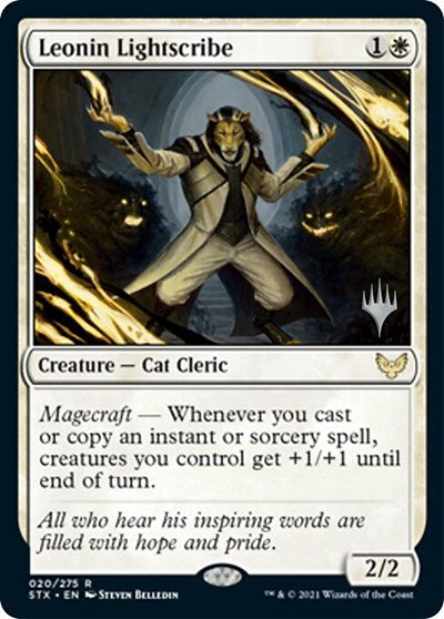 Leonin Lightscribe (Promo Pack) [Strixhaven: School of Mages Promos] | Mega City Incorporated