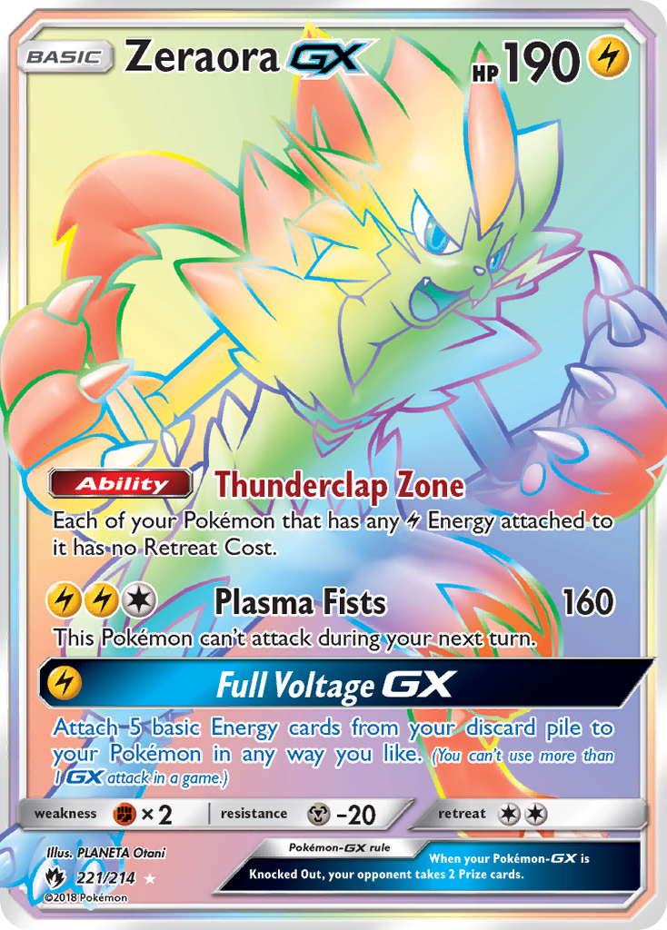 Zeraora GX (221/214) [Sun & Moon: Lost Thunder] | Mega City Incorporated