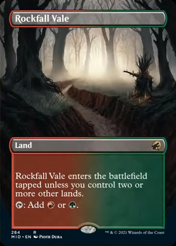 Rockfall Vale (Borderless) [Innistrad: Midnight Hunt] | Mega City Incorporated