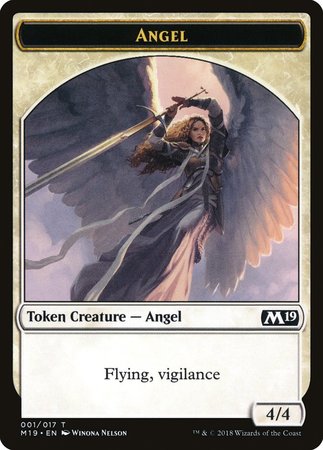 Angel Token [Core Set 2019 Tokens] | Mega City Incorporated