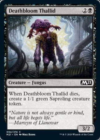 Deathbloom Thallid [Core Set 2021] | Mega City Incorporated