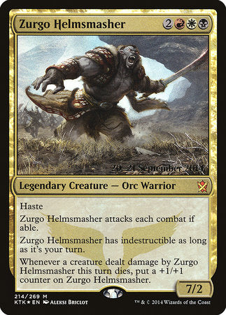 Zurgo Helmsmasher [Khans of Tarkir Promos] | Mega City Incorporated