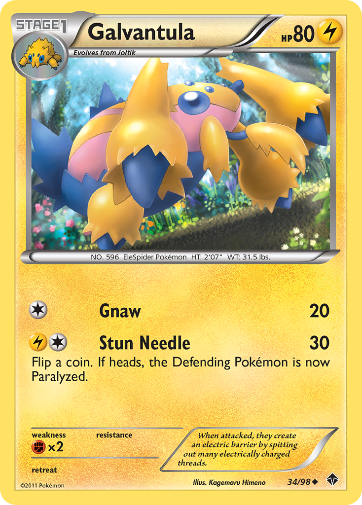 Galvantula (34/98) [Black & White: Emerging Powers] | Mega City Incorporated