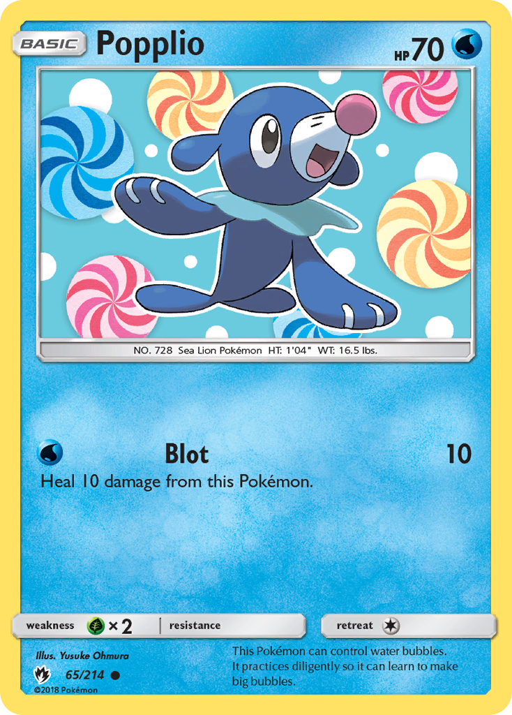 Popplio (65/214) [Sun & Moon: Lost Thunder] | Mega City Incorporated