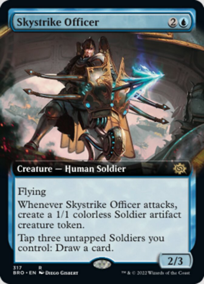 Skystrike Officer (Extended Art) [The Brothers' War] | Mega City Incorporated