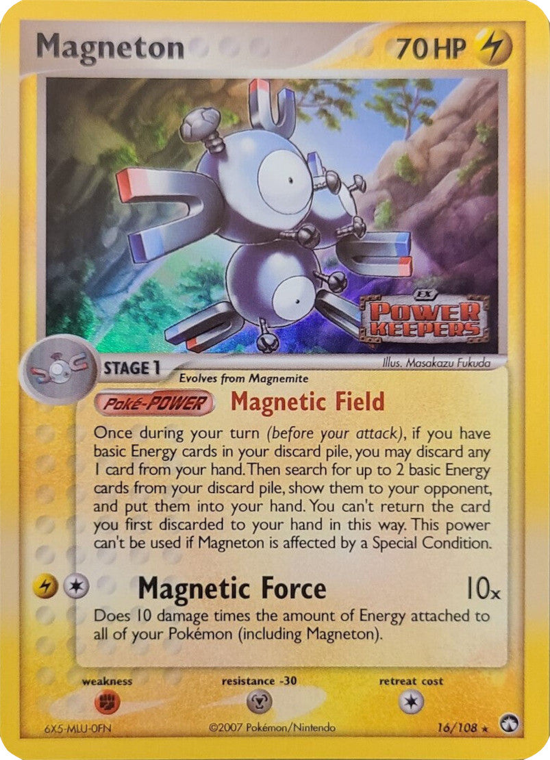 Magneton (16/108) (Stamped) [EX: Power Keepers] | Mega City Incorporated