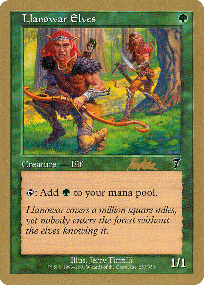 Llanowar Elves (Brian Kibler) [World Championship Decks 2002] | Mega City Incorporated