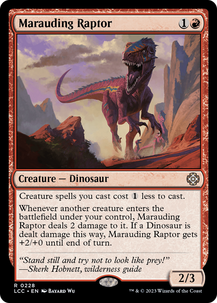 Marauding Raptor [The Lost Caverns of Ixalan Commander] | Mega City Incorporated