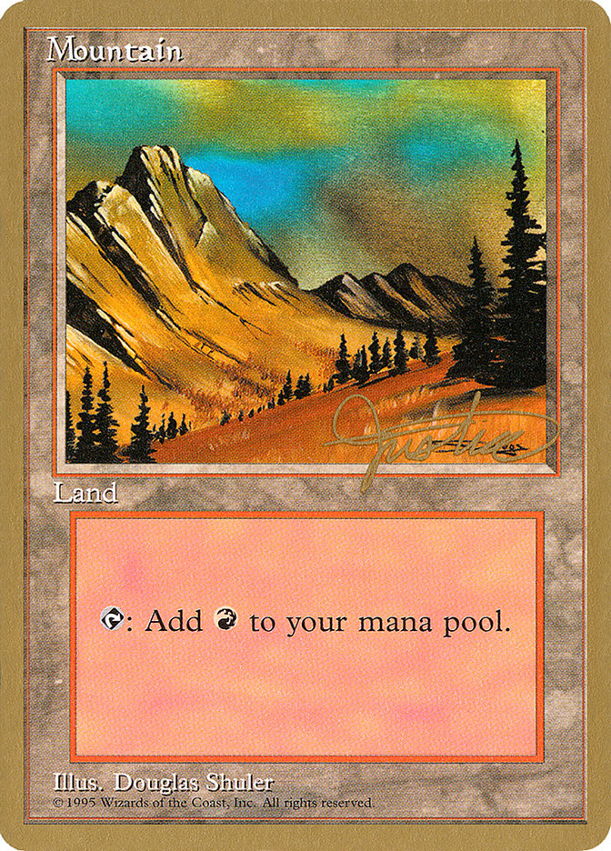 Mountain (mj375) (Mark Justice) [Pro Tour Collector Set] | Mega City Incorporated