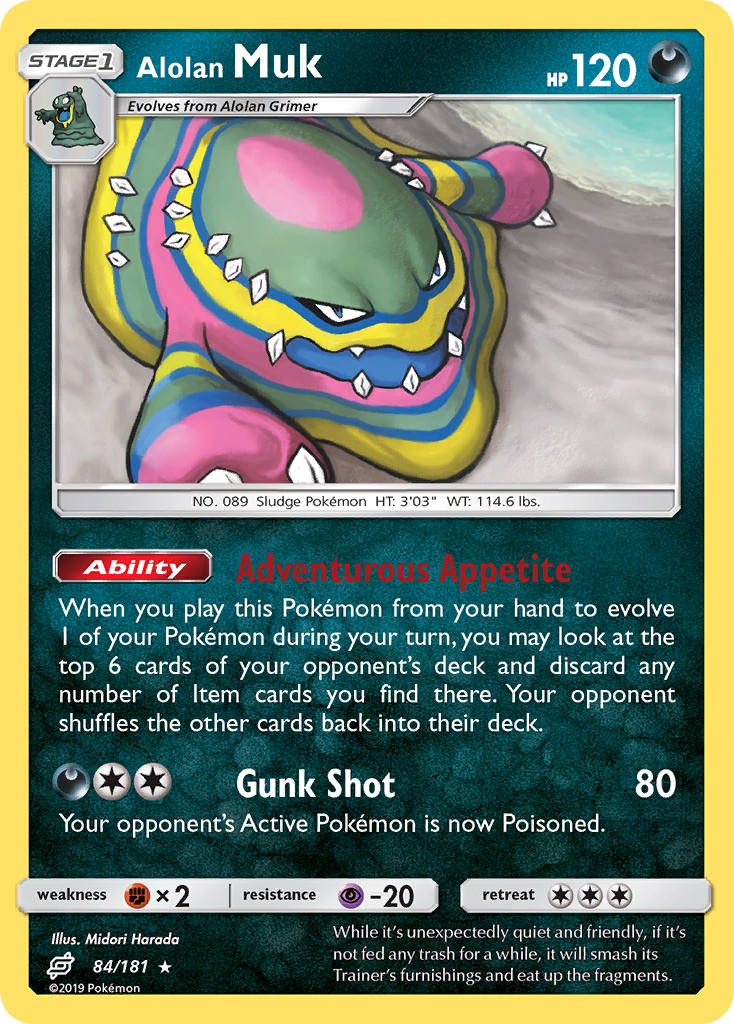 Alolan Muk (84/181) [Sun & Moon: Team Up] | Mega City Incorporated