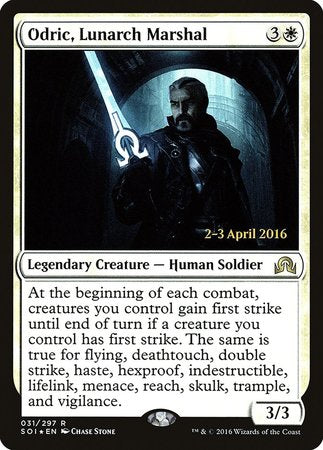 Odric, Lunarch Marshal [Shadows over Innistrad Promos] | Mega City Incorporated