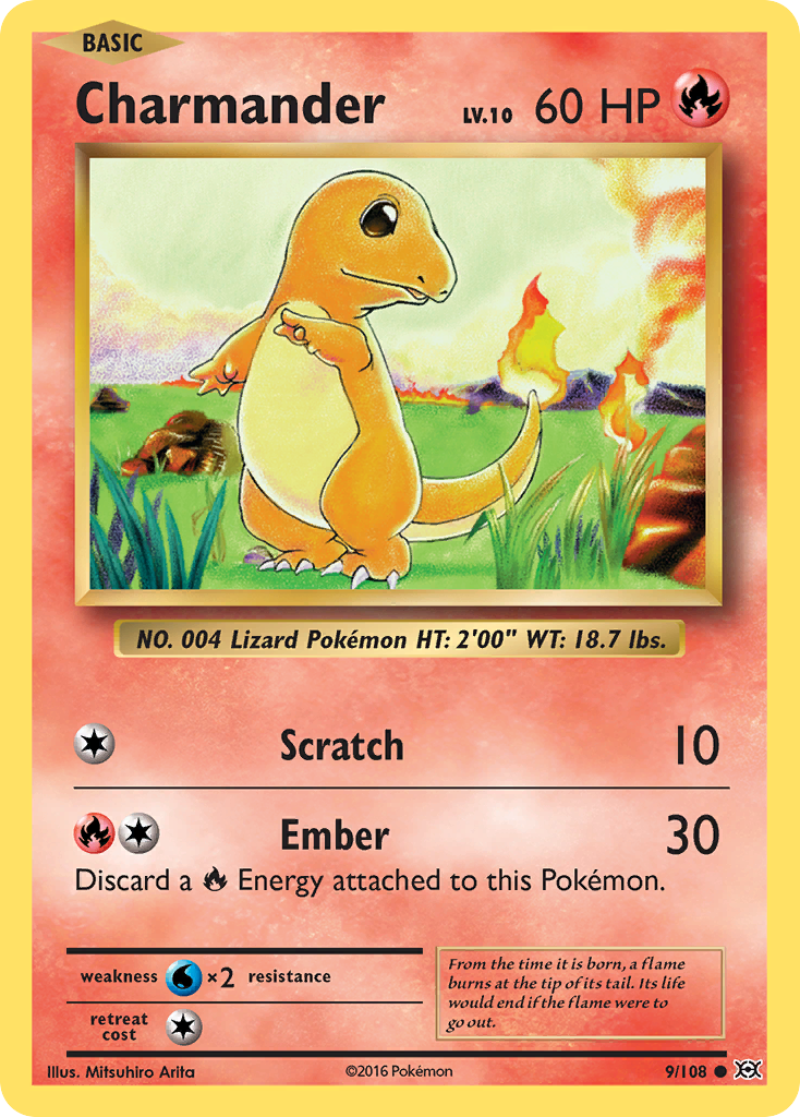 Charmander (9/108) [XY: Evolutions] | Mega City Incorporated