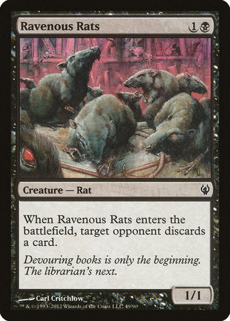 Ravenous Rats [Duel Decks: Izzet vs. Golgari] | Mega City Incorporated