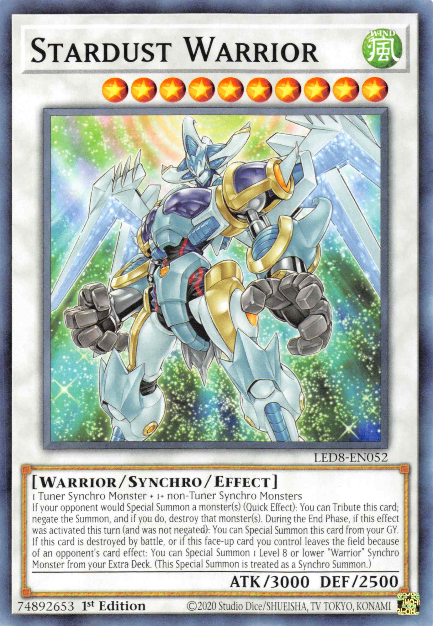 Stardust Warrior [LED8-EN052] Common | Mega City Incorporated