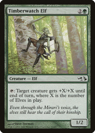Timberwatch Elf [Duel Decks: Elves vs. Goblins] | Mega City Incorporated