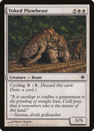 Yoked Plowbeast [Shards of Alara] | Mega City Incorporated