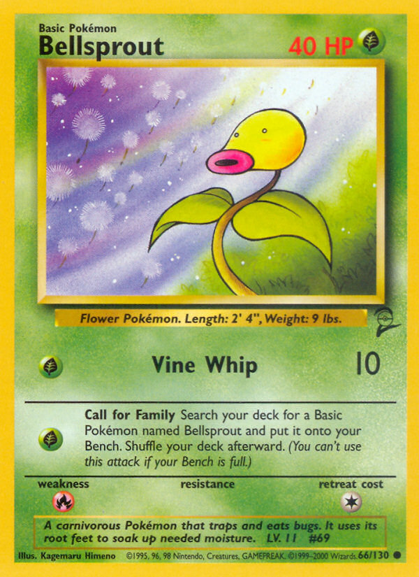 Bellsprout (66/130) [Base Set 2] | Mega City Incorporated