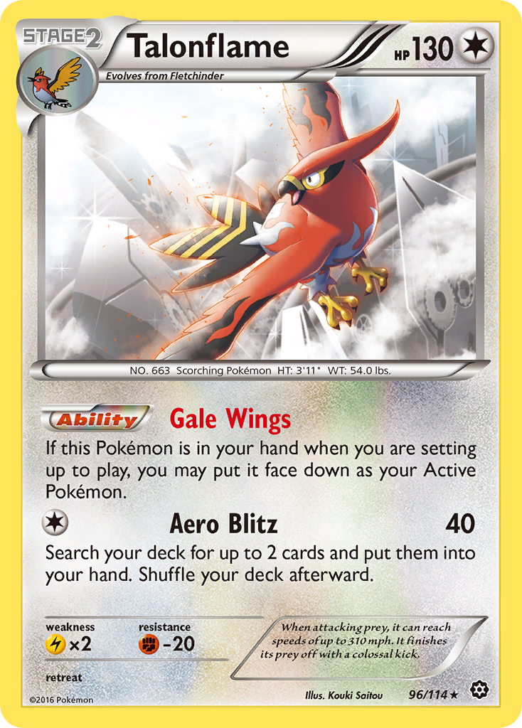 Talonflame (96/114) [XY: Steam Siege] | Mega City Incorporated