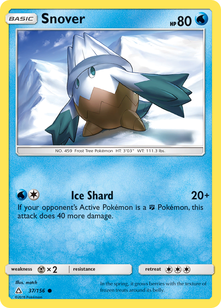 Snover (37/156) [Sun & Moon: Ultra Prism] | Mega City Incorporated