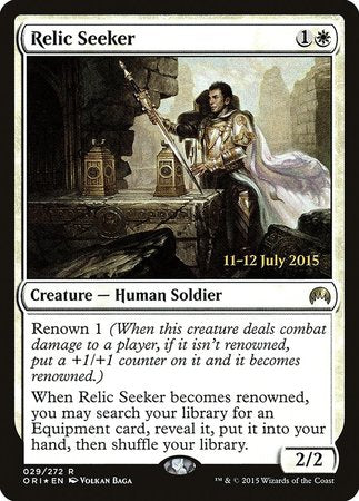 Relic Seeker [Magic Origins Promos] | Mega City Incorporated