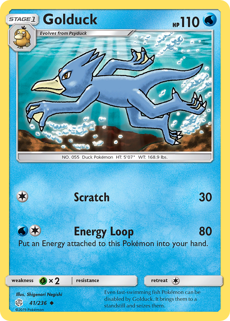 Golduck (41/236) [Sun & Moon: Cosmic Eclipse] | Mega City Incorporated