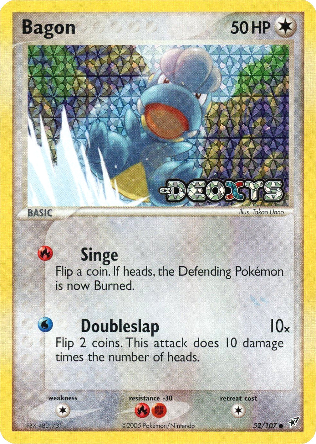 Bagon (52/107) (Stamped) [EX: Deoxys] | Mega City Incorporated